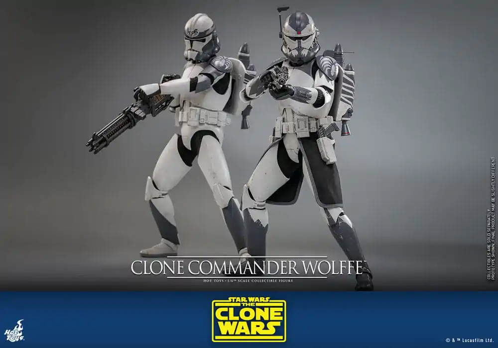 Star Wars: The Clone Wars Figurka Akcji 1/6 Clone Commander Wolffe 30 cm zdjęcie produktu