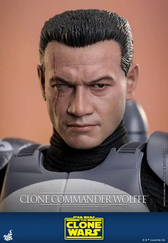 Star Wars: The Clone Wars Figurka Akcji 1/6 Clone Commander Wolffe 30 cm zdjęcie produktu