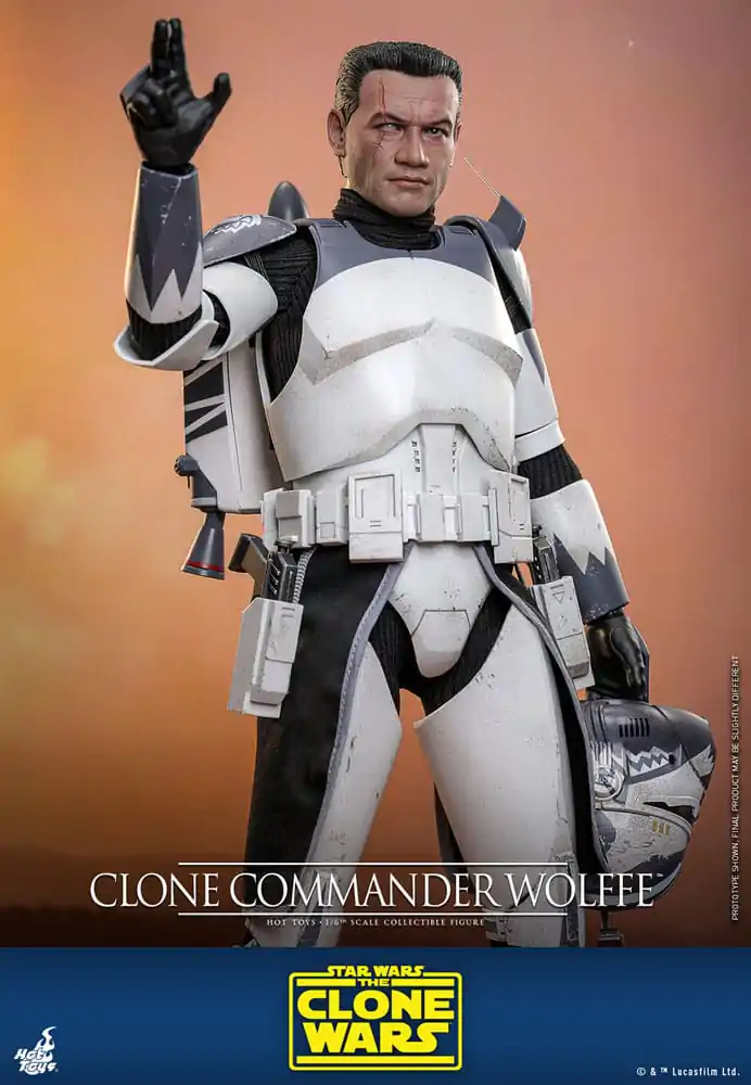 Star Wars: The Clone Wars Figurka Akcji 1/6 Clone Commander Wolffe 30 cm zdjęcie produktu