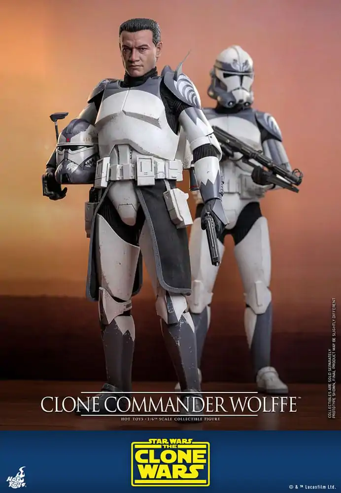 Star Wars: The Clone Wars Figurka Akcji 1/6 Clone Commander Wolffe 30 cm zdjęcie produktu