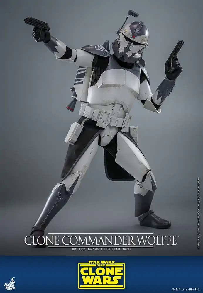 Star Wars: The Clone Wars Figurka Akcji 1/6 Clone Commander Wolffe 30 cm zdjęcie produktu