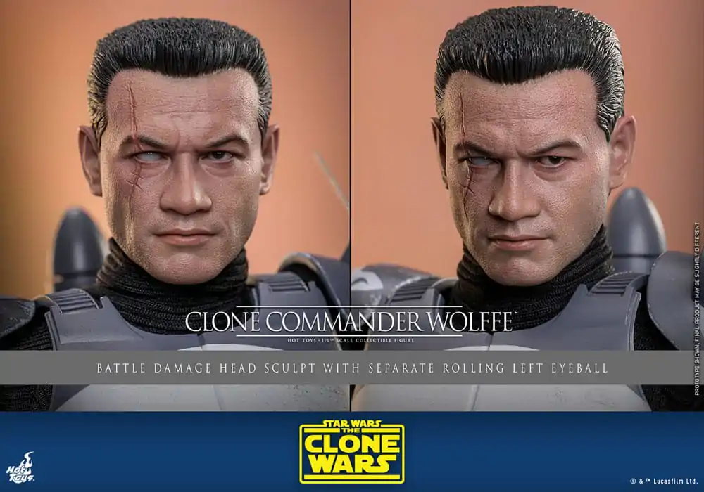 Star Wars: The Clone Wars Figurka Akcji 1/6 Clone Commander Wolffe 30 cm zdjęcie produktu