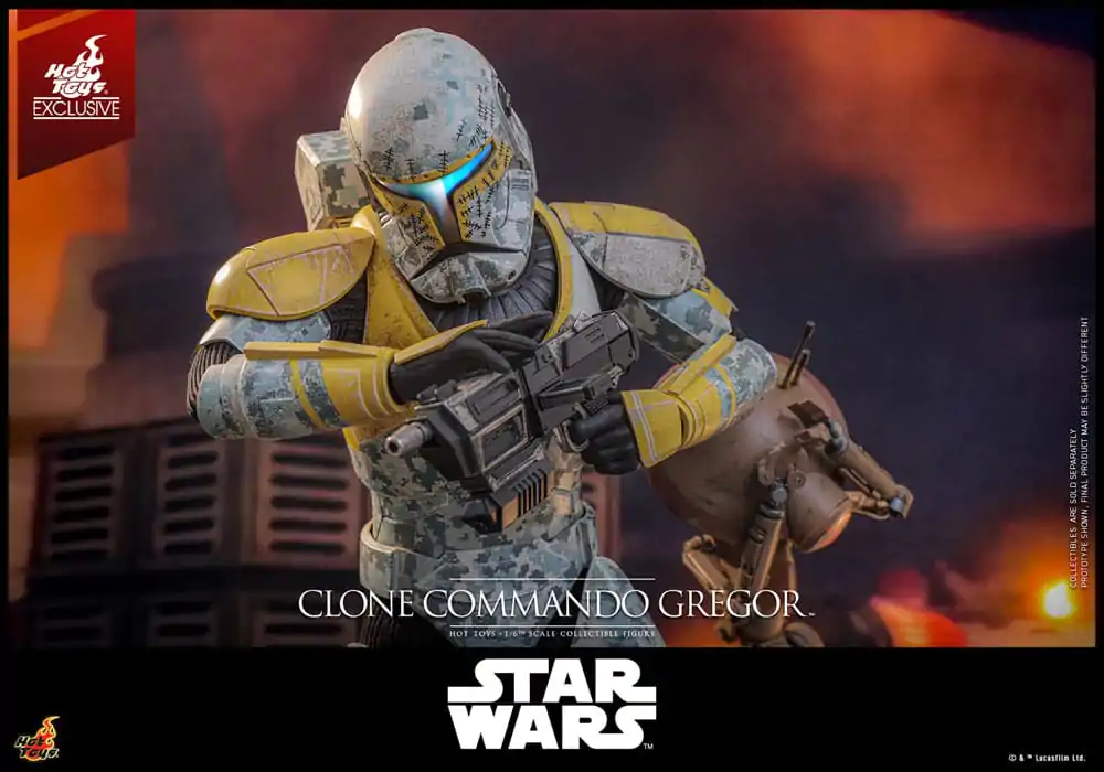 Star Wars: The Clone Wars Figurka Akcji 1/6 Clone Commando Gregor Hot Toys Exclusive 30 cm zdjęcie produktu