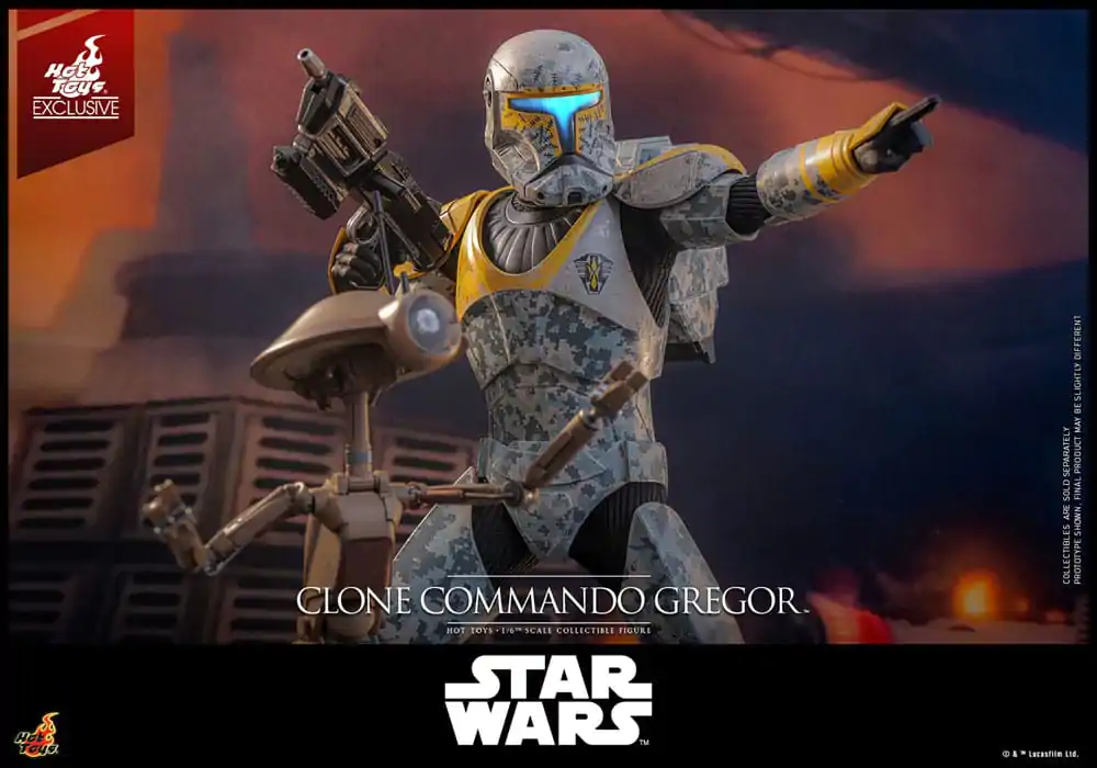 Star Wars: The Clone Wars Figurka Akcji 1/6 Clone Commando Gregor Hot Toys Exclusive 30 cm zdjęcie produktu