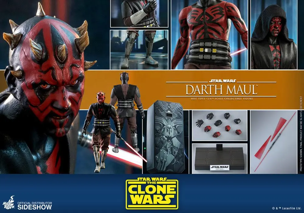 Star Wars: The Clone Wars Figurka Akcji 1/6 Darth Maul 29 cm zdjęcie produktu