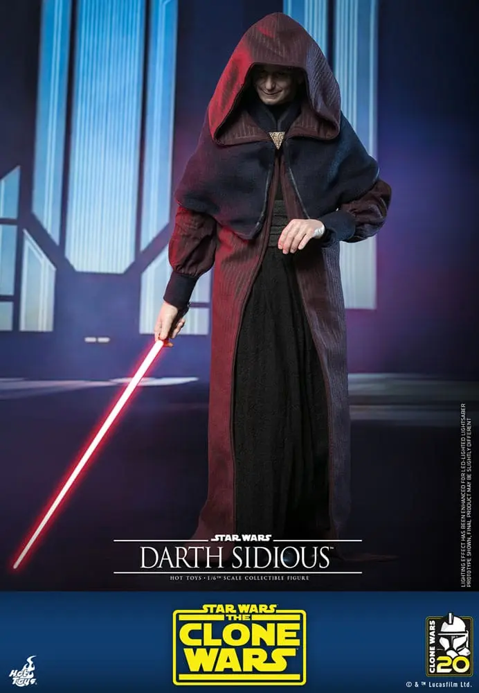 Star Wars: The Clone Wars Figurka Akcji 1/6 Darth Sidious 29 cm zdjęcie produktu