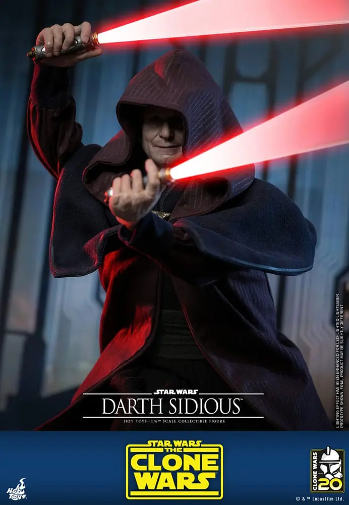 Star Wars: The Clone Wars Figurka Akcji 1/6 Darth Sidious 29 cm zdjęcie produktu