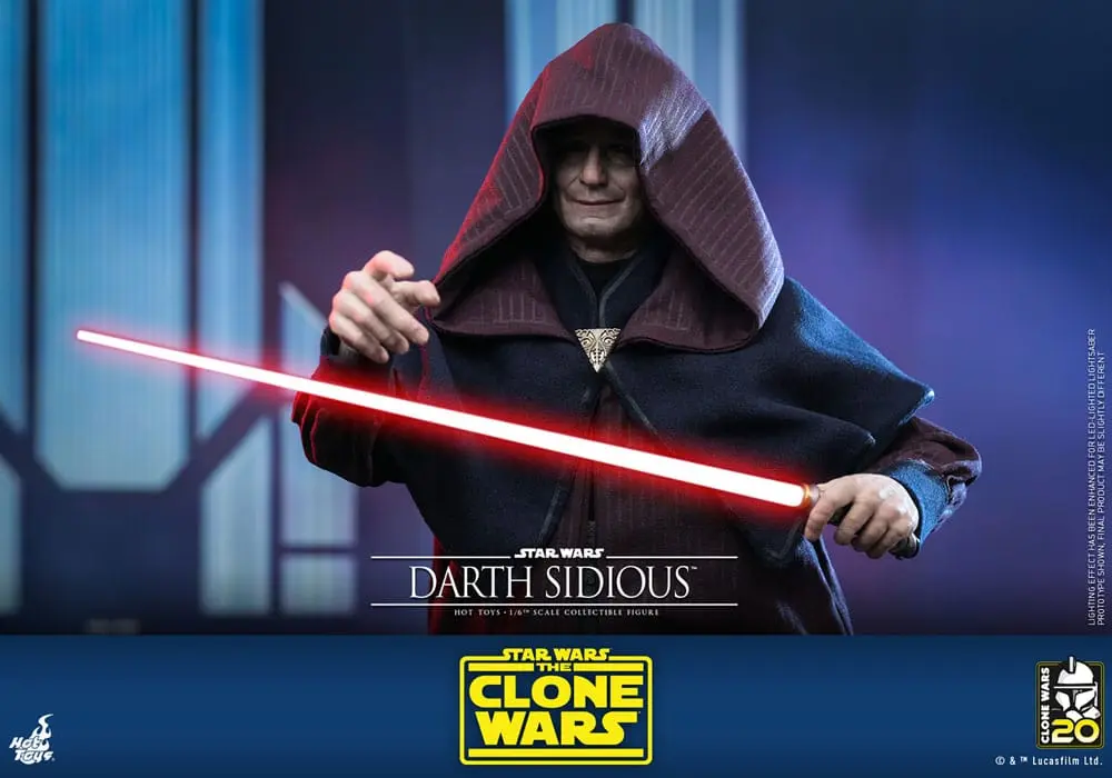 Star Wars: The Clone Wars Figurka Akcji 1/6 Darth Sidious 29 cm zdjęcie produktu
