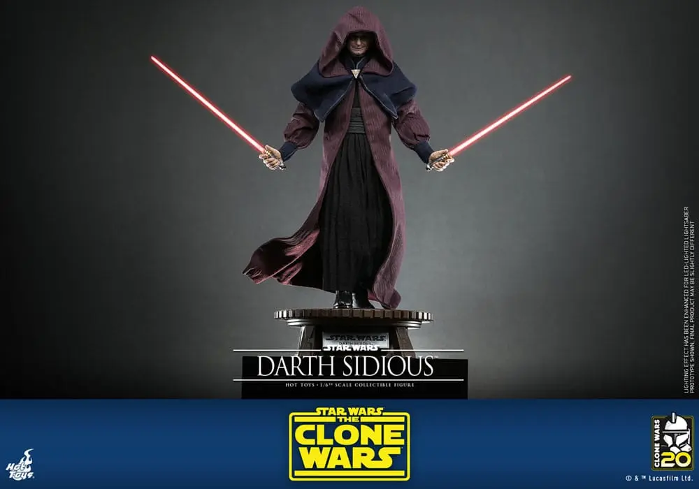 Star Wars: The Clone Wars Figurka Akcji 1/6 Darth Sidious 29 cm zdjęcie produktu