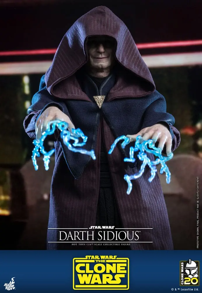 Star Wars: The Clone Wars Figurka Akcji 1/6 Darth Sidious 29 cm zdjęcie produktu