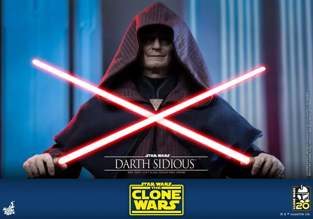 Star Wars: The Clone Wars Figurka Akcji 1/6 Darth Sidious 29 cm zdjęcie produktu