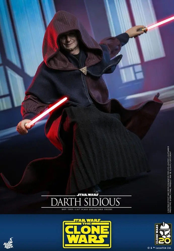 Star Wars: The Clone Wars Figurka Akcji 1/6 Darth Sidious 29 cm zdjęcie produktu