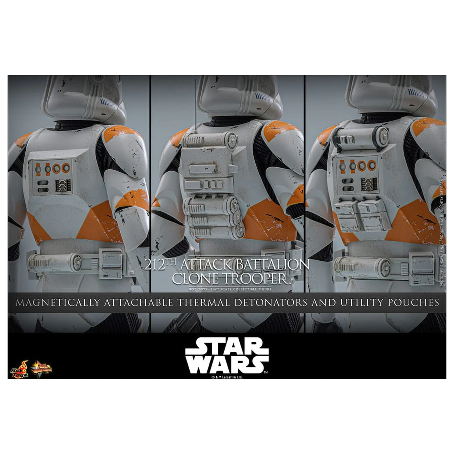 Star Wars: The Clone Wars figurka akcji 1/6 212th Attack Battalion Clone Trooper 30 cm zdjęcie produktu