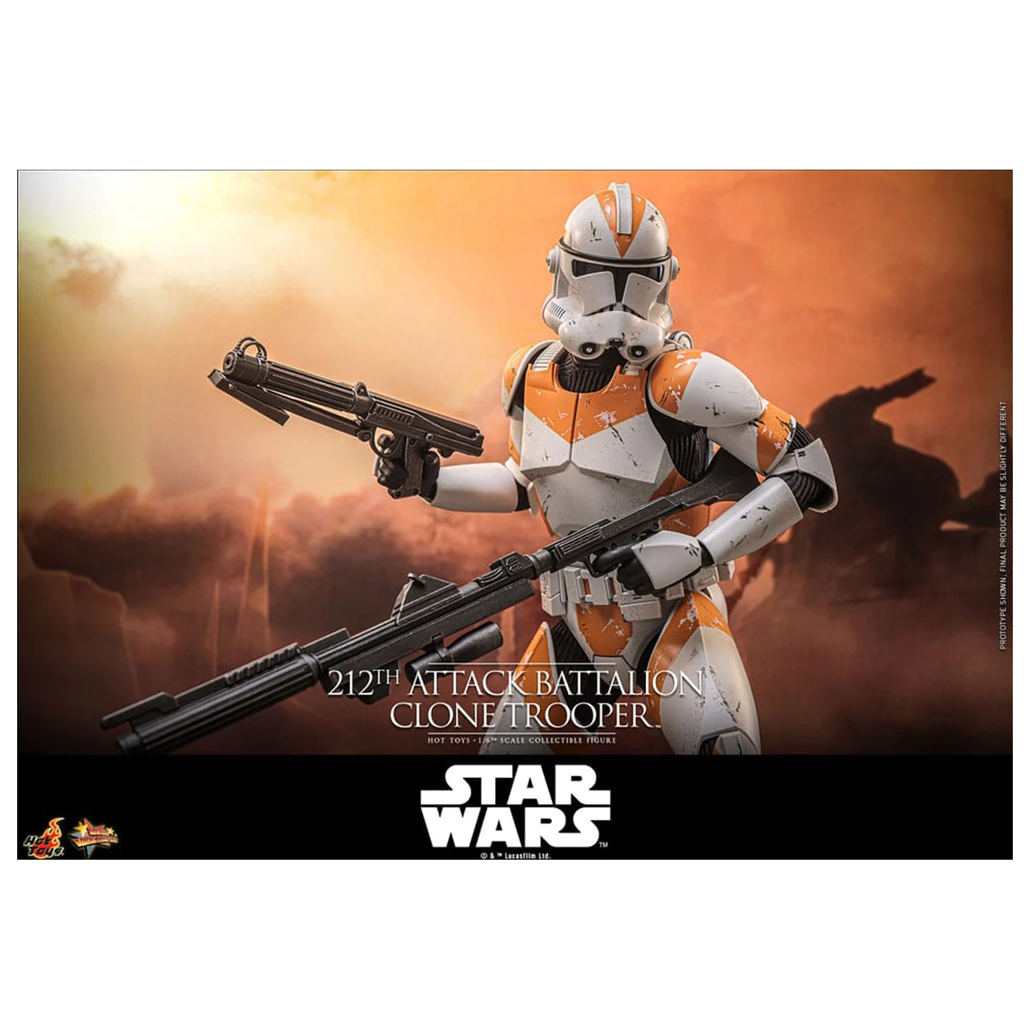 Star Wars: The Clone Wars figurka 1/6 212th Attack Battalion Clone Trooper Deluxe Version 30 cm zdjęcie produktu