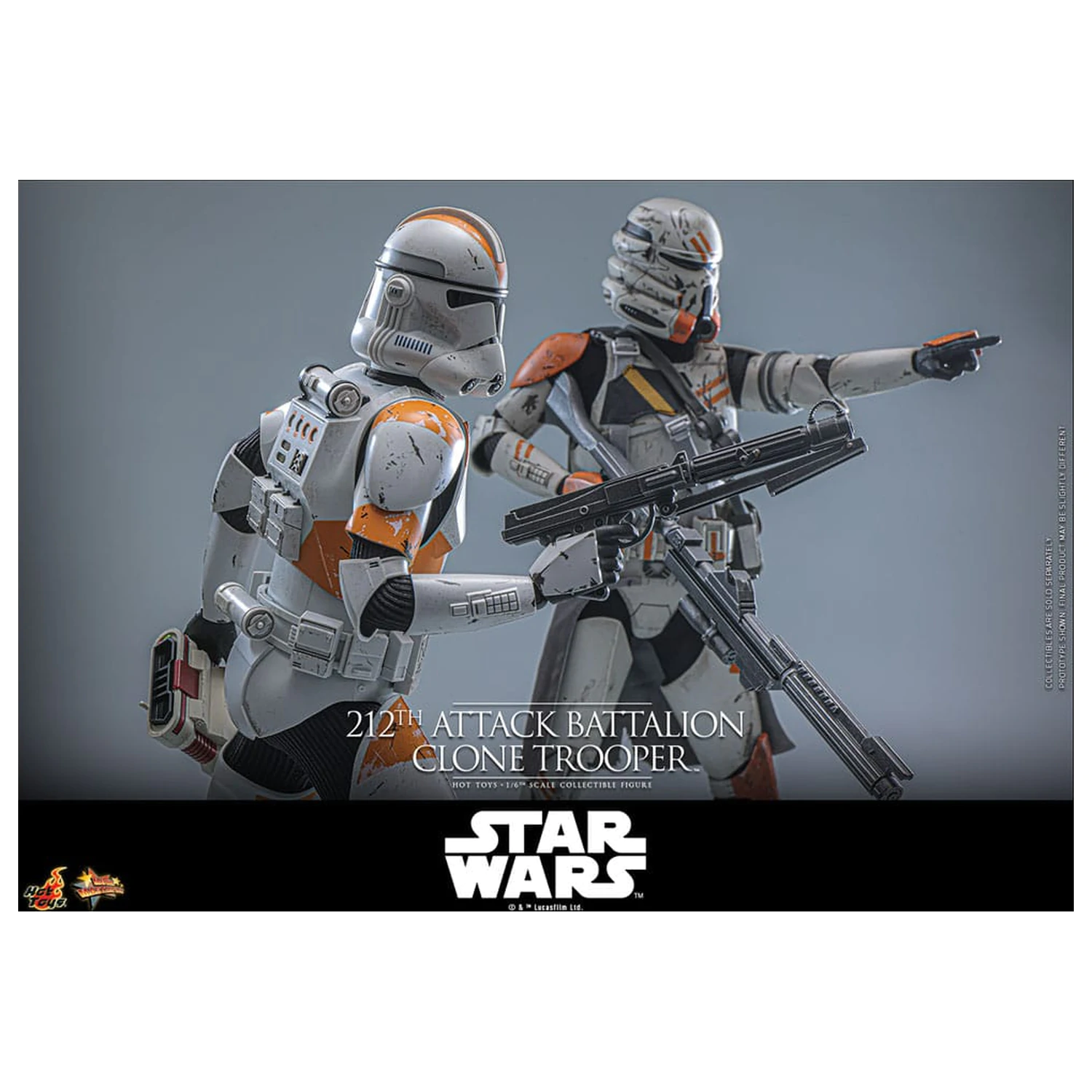Star Wars: The Clone Wars figurka 1/6 212th Attack Battalion Clone Trooper Deluxe Version 30 cm zdjęcie produktu