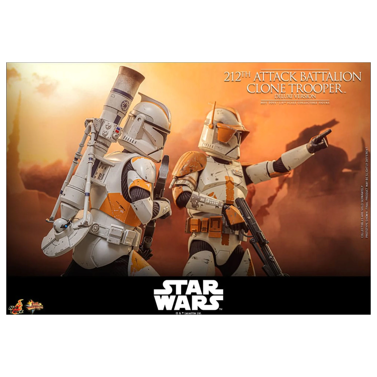 Star Wars: The Clone Wars figurka 1/6 212th Attack Battalion Clone Trooper Deluxe Version 30 cm zdjęcie produktu