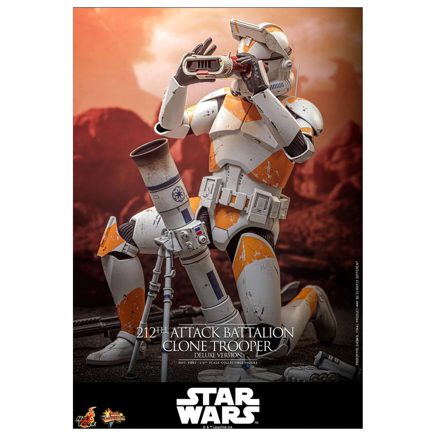 Star Wars: The Clone Wars figurka 1/6 212th Attack Battalion Clone Trooper Deluxe Version 30 cm zdjęcie produktu