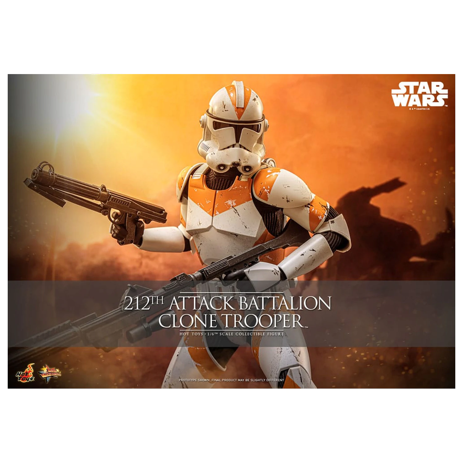 Star Wars: The Clone Wars figurka 1/6 212th Attack Battalion Clone Trooper Deluxe Version 30 cm zdjęcie produktu
