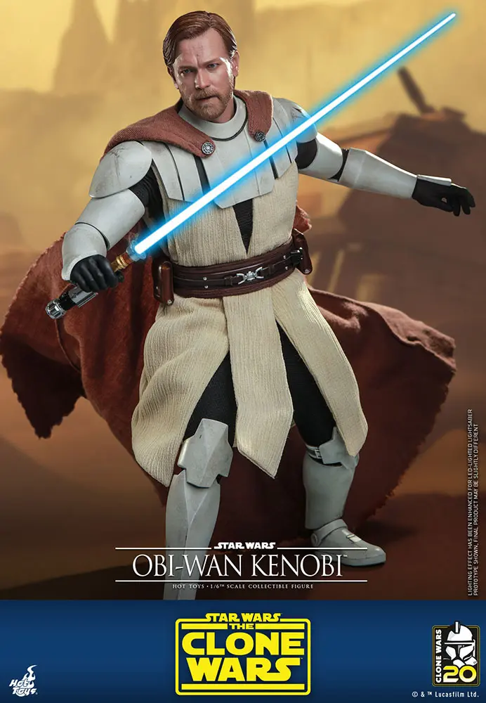 Star Wars The Clone Wars Figurka Akcji 1/6 Obi-Wan Kenobi 30 cm zdjęcie produktu