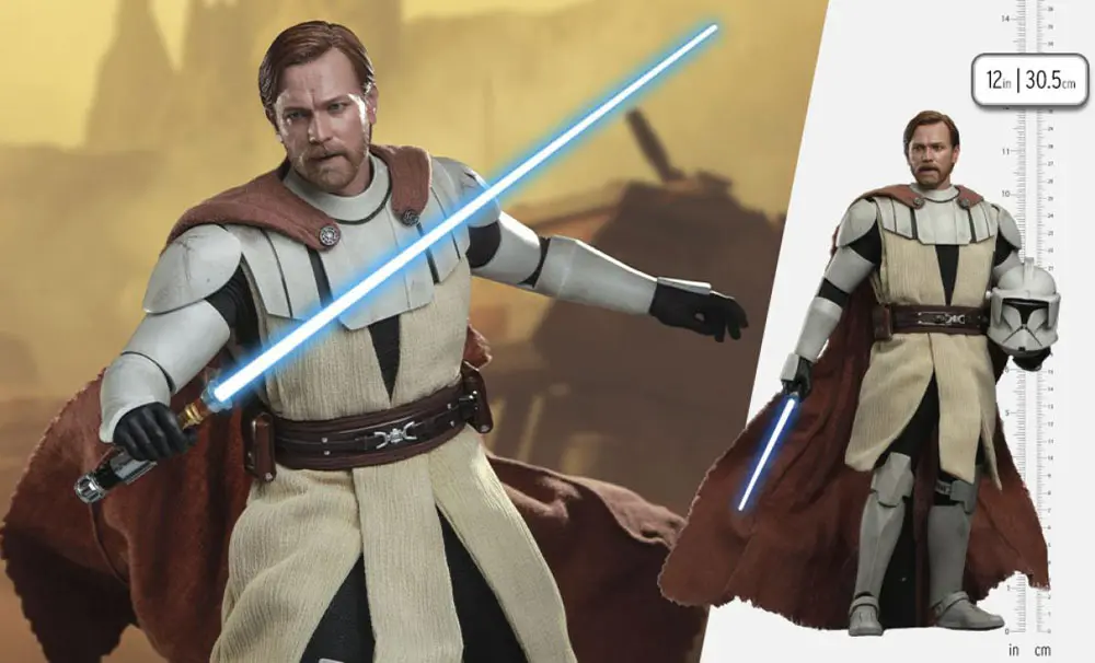 Star Wars The Clone Wars Figurka Akcji 1/6 Obi-Wan Kenobi 30 cm zdjęcie produktu