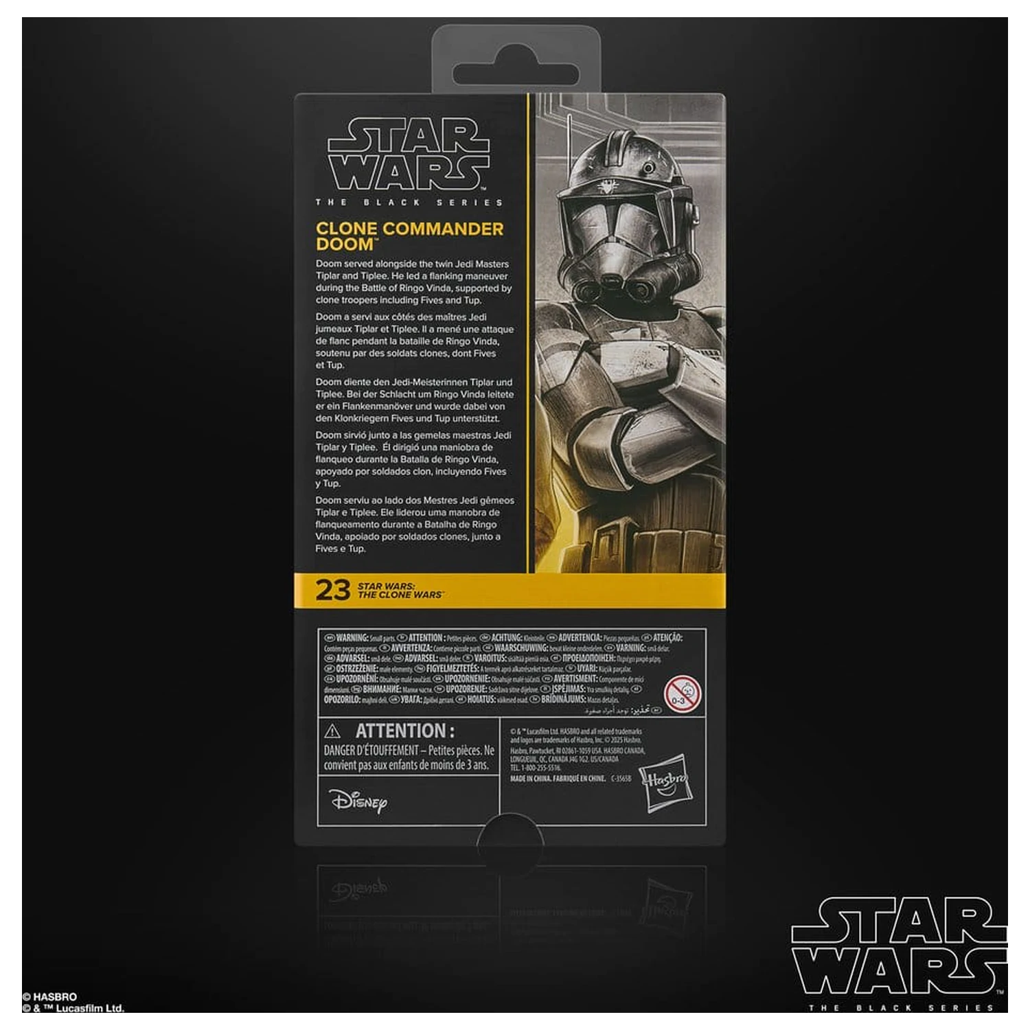 Star Wars: The Clone Wars Black Series Figurka akcji Clone Commander Doom 15 cm zdjęcie produktu