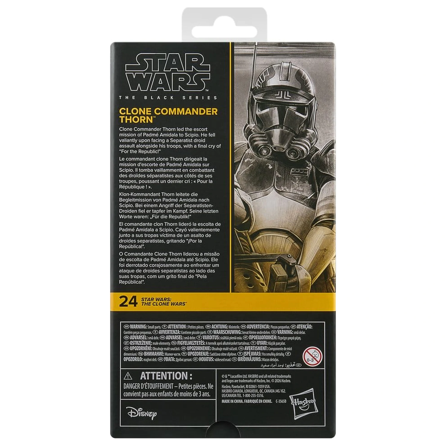 Star Wars: The Clone Wars Black Series Figurka Akcji Clone Commander Thorn 15 cm zdjęcie produktu