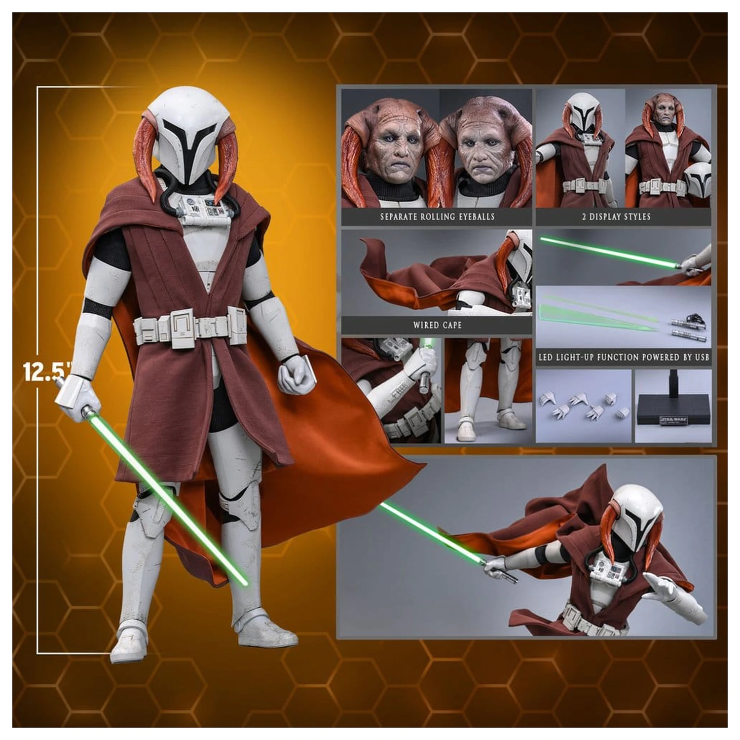 Star Wars: The Clone Wars Television arcydzieło figurka 1/6 Saesee Tiin (Clone Armor) 32 cm zdjęcie produktu