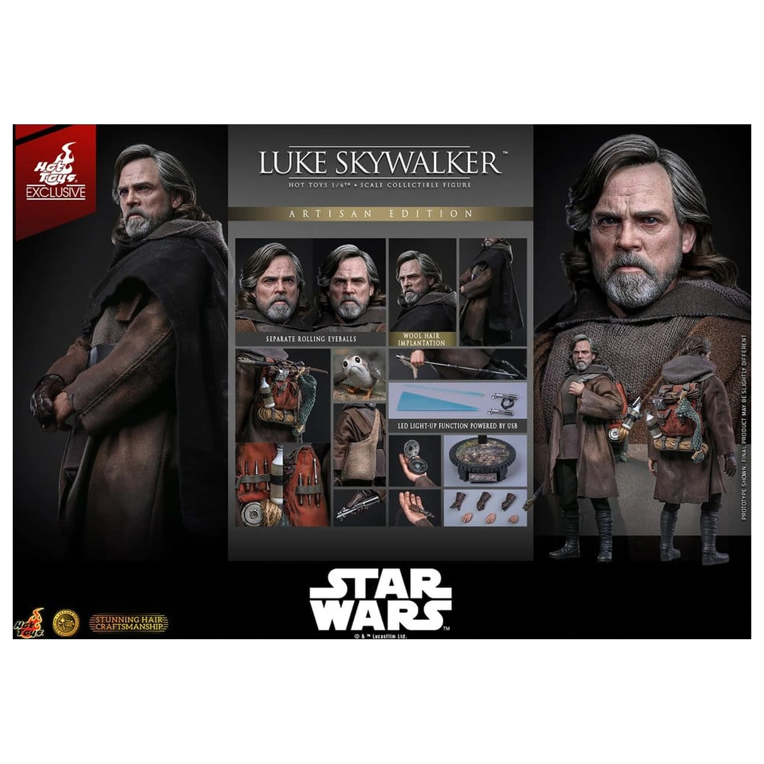 Star Wars: The Last Jedi Movie Masterpiece Figurka akcji 1/6 Luke Skywalker (Artisan Edition) 29 cm zdjęcie produktu