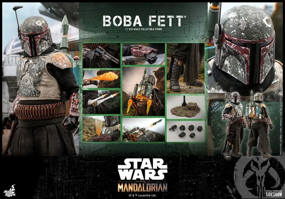 Star Wars The Mandalorian Figurka Akcji 1/6 Boba Fett 30 cm zdjęcie produktu