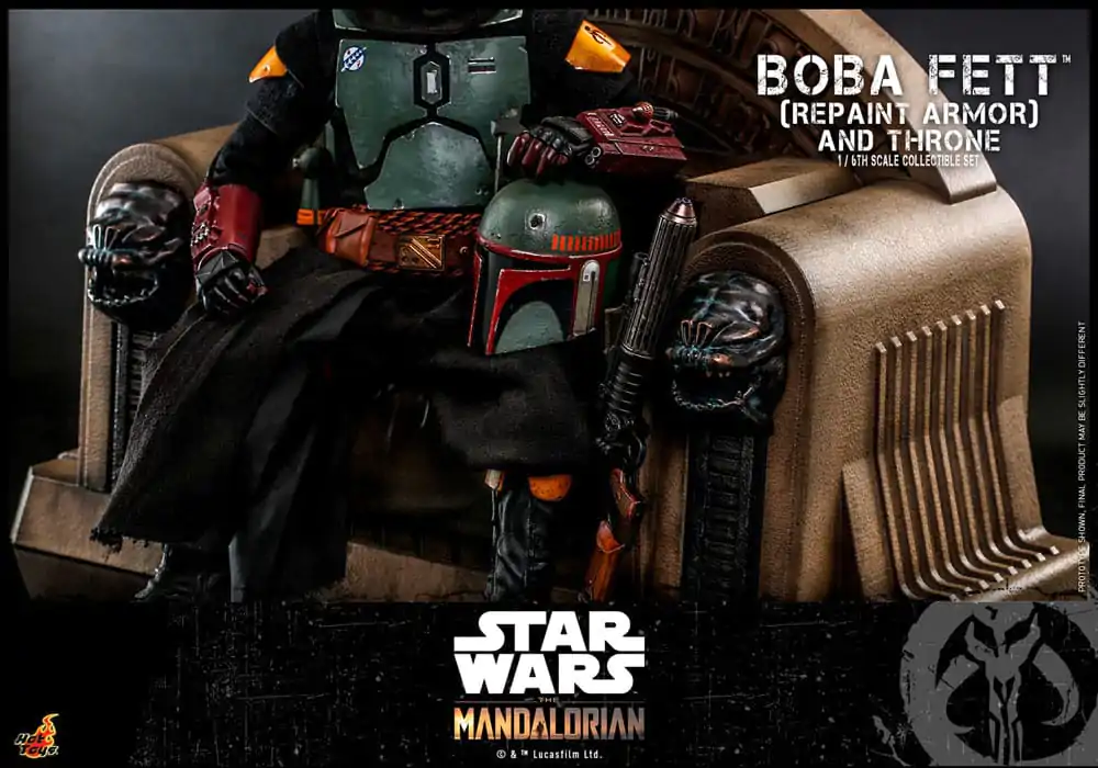 Star Wars: The Mandalorian Figurka Akcji 1/6 Boba Fett Repaint Armor and Throne Special Edition 30 cm zdjęcie produktu