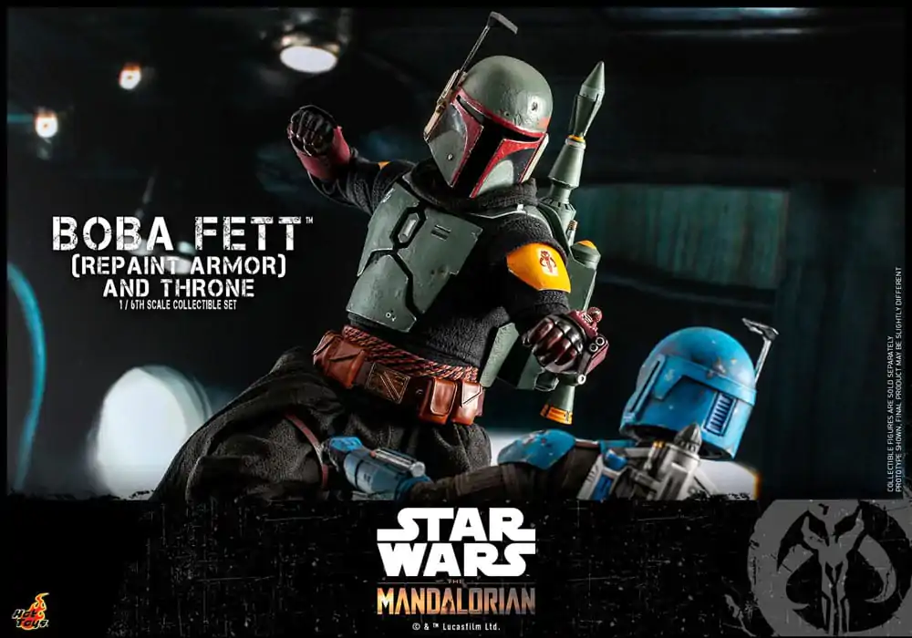 Star Wars: The Mandalorian Figurka Akcji 1/6 Boba Fett Repaint Armor and Throne Special Edition 30 cm zdjęcie produktu