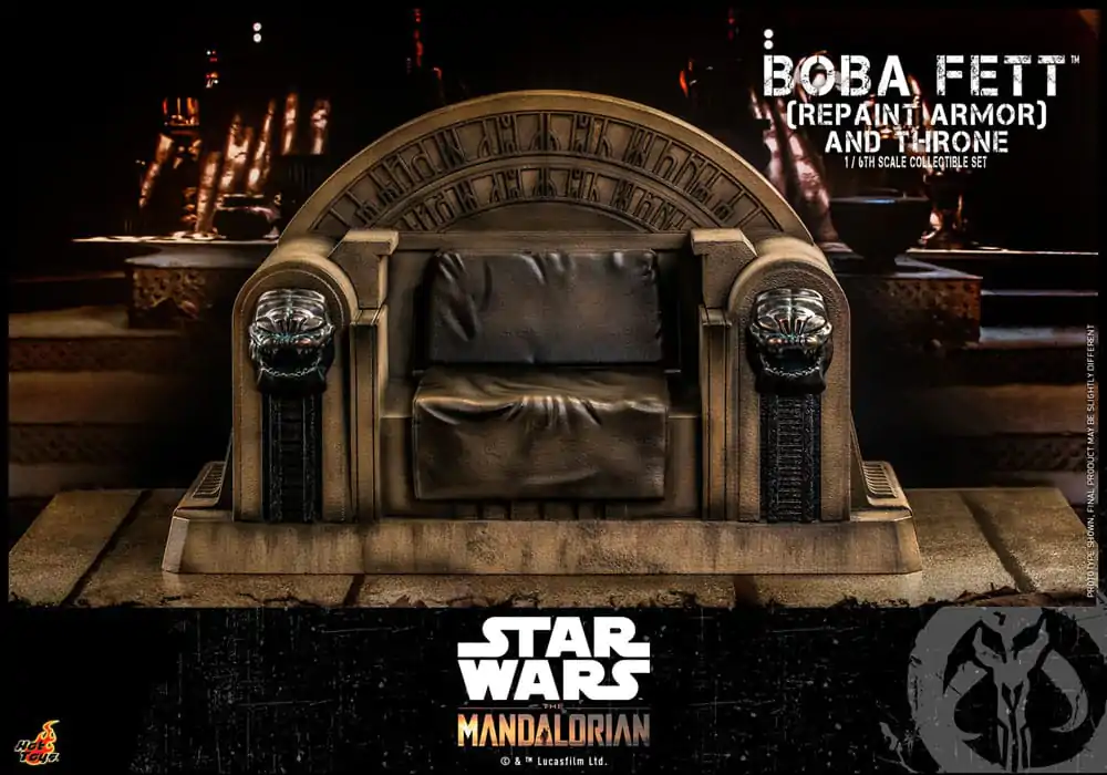 Star Wars: The Mandalorian Figurka Akcji 1/6 Boba Fett Repaint Armor and Throne Special Edition 30 cm zdjęcie produktu