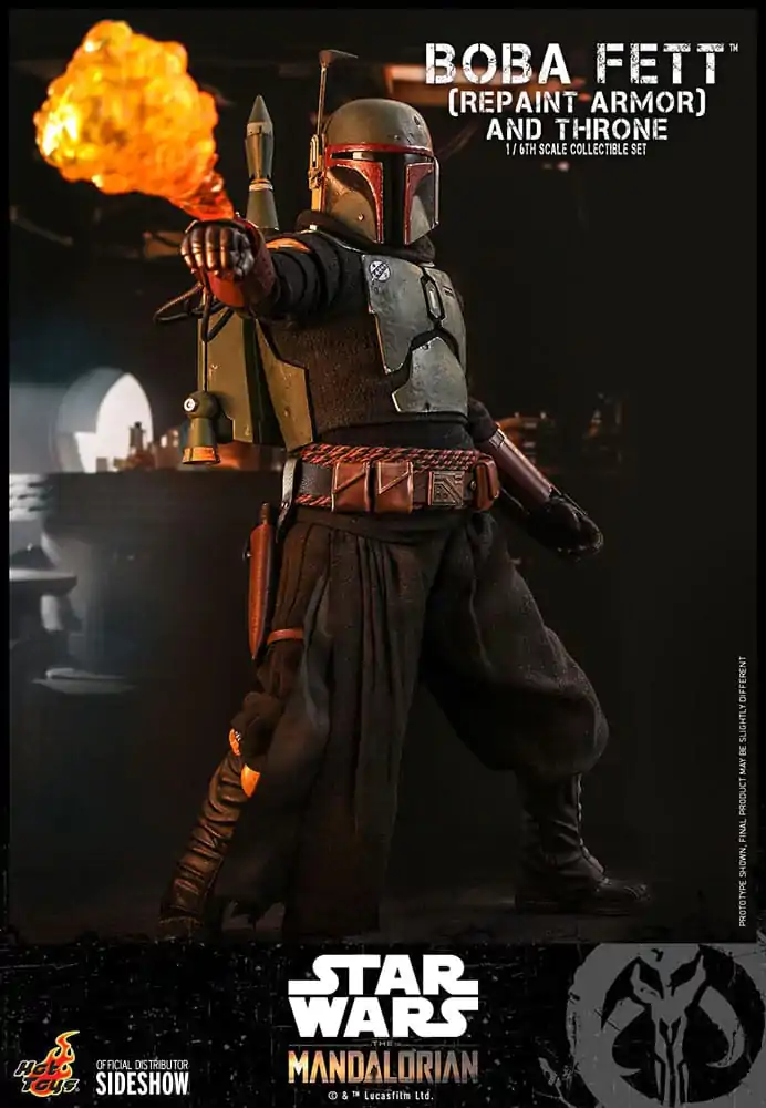 Star Wars: The Mandalorian Figurka Akcji 1/6 Boba Fett Repaint Armor and Throne Special Edition 30 cm zdjęcie produktu