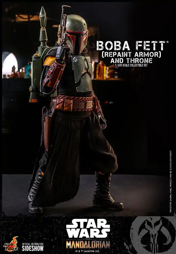 Star Wars: The Mandalorian Figurka Akcji 1/6 Boba Fett Repaint Armor and Throne Special Edition 30 cm zdjęcie produktu