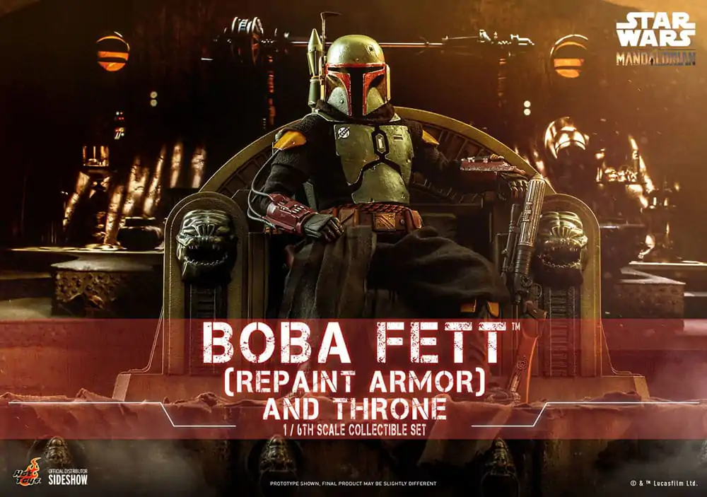 Star Wars: The Mandalorian Figurka Akcji 1/6 Boba Fett Repaint Armor and Throne Special Edition 30 cm zdjęcie produktu