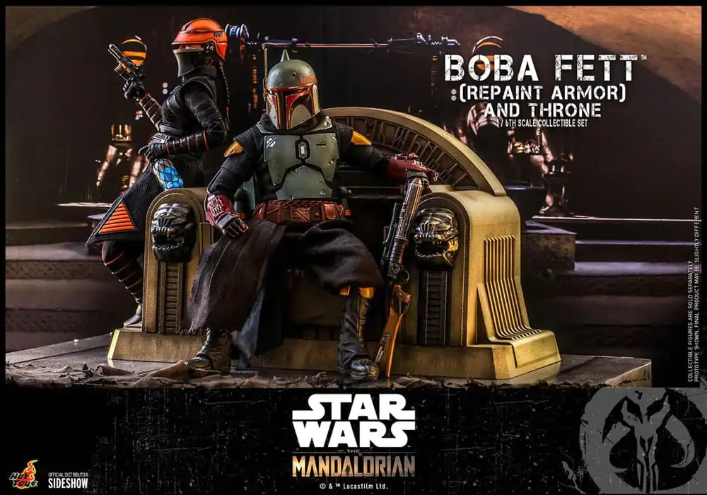 Star Wars: The Mandalorian Figurka Akcji 1/6 Boba Fett Repaint Armor and Throne Special Edition 30 cm zdjęcie produktu
