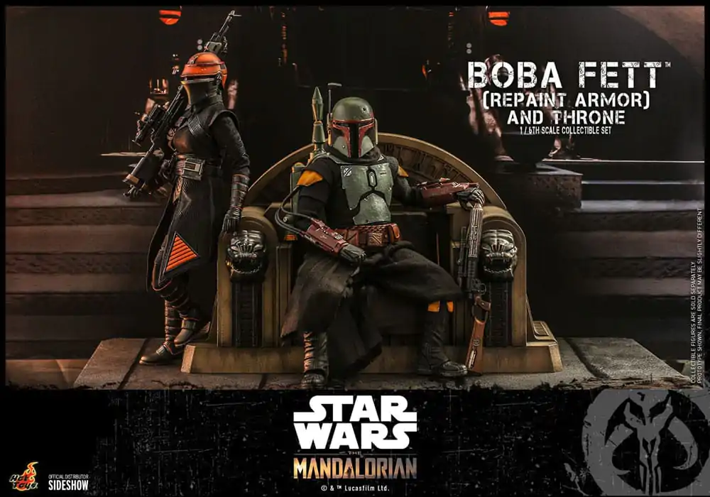Star Wars: The Mandalorian Figurka Akcji 1/6 Boba Fett Repaint Armor and Throne Special Edition 30 cm zdjęcie produktu