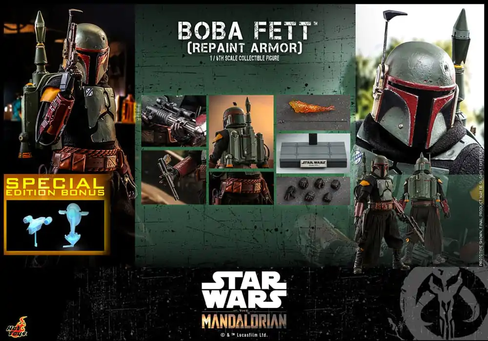 Star Wars: The Mandalorian Figurka Akcji 1/6 Boba Fett Repaint Armor Special Edition 30 cm zdjęcie produktu