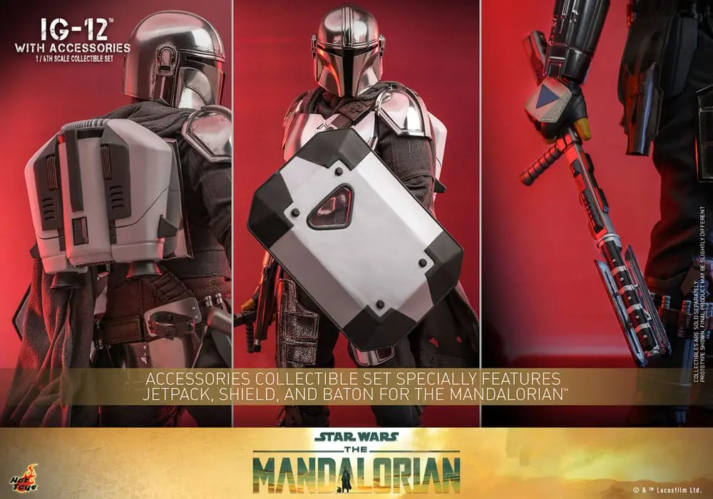 Star Wars: The Mandalorian Figurka Akcji 1/6 IG-12 z akcesoriami 36 cm zdjęcie produktu