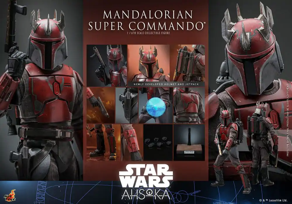 Star Wars: The Mandalorian Figurka Akcji 1/6 Mandalorian Super Commando 31 cm zdjęcie produktu