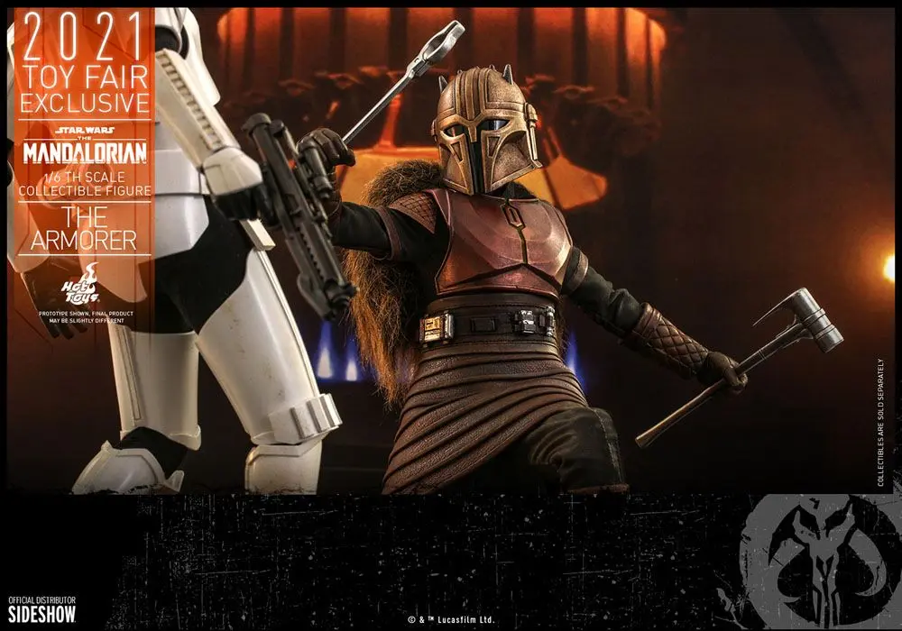 Star Wars The Mandalorian figurka akcji 1/6 The Armorer 2021 Toy Fair Exclusive 29 cm zdjęcie produktu