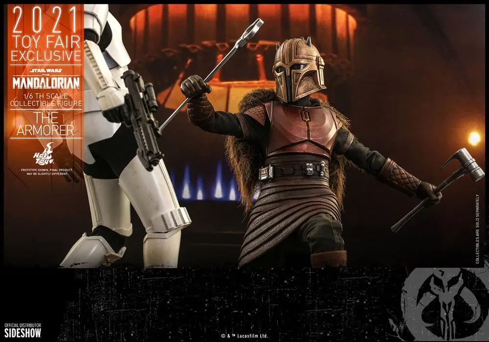 Star Wars The Mandalorian figurka akcji 1/6 The Armorer 2021 Toy Fair Exclusive 29 cm zdjęcie produktu