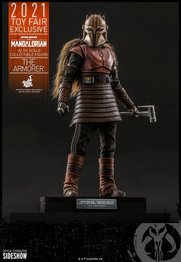 Star Wars The Mandalorian figurka akcji 1/6 The Armorer 2021 Toy Fair Exclusive 29 cm zdjęcie produktu