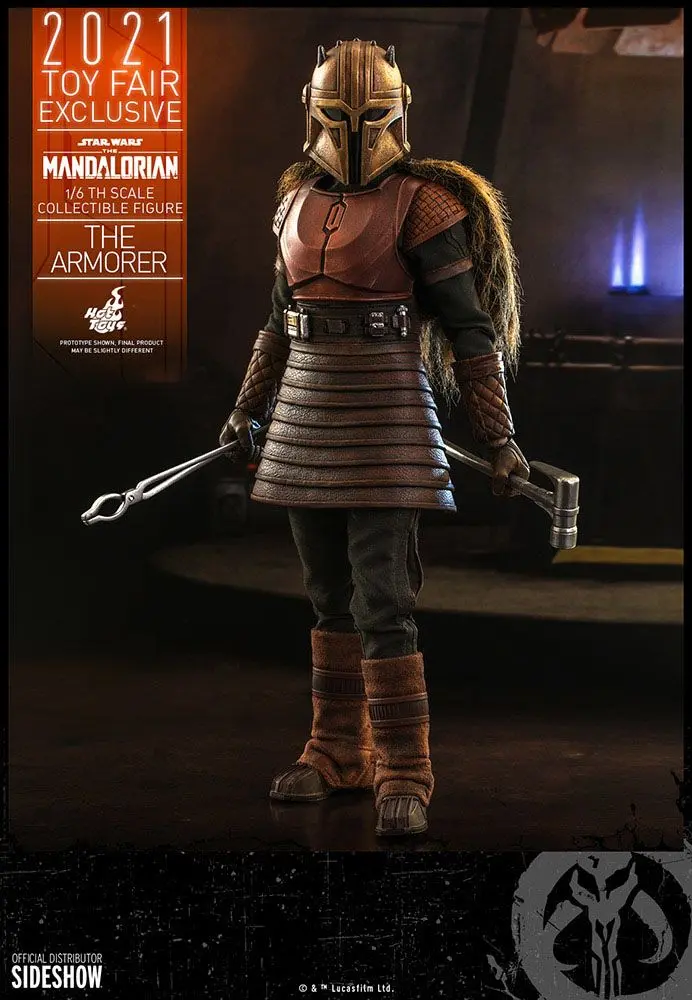 Star Wars The Mandalorian figurka akcji 1/6 The Armorer 2021 Toy Fair Exclusive 29 cm zdjęcie produktu