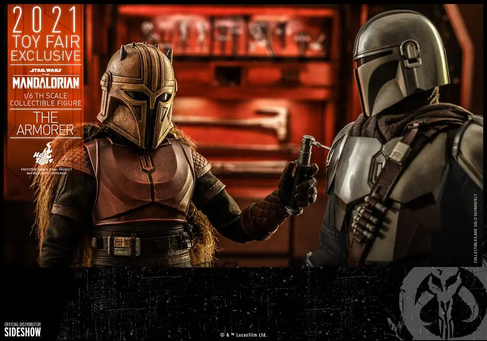 Star Wars The Mandalorian figurka akcji 1/6 The Armorer 2021 Toy Fair Exclusive 29 cm zdjęcie produktu