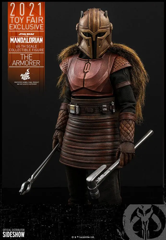 Star Wars The Mandalorian figurka akcji 1/6 The Armorer 2021 Toy Fair Exclusive 29 cm zdjęcie produktu