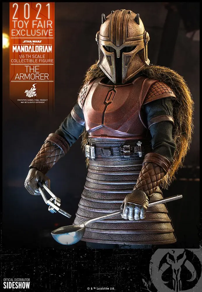 Star Wars The Mandalorian figurka akcji 1/6 The Armorer 2021 Toy Fair Exclusive 29 cm zdjęcie produktu