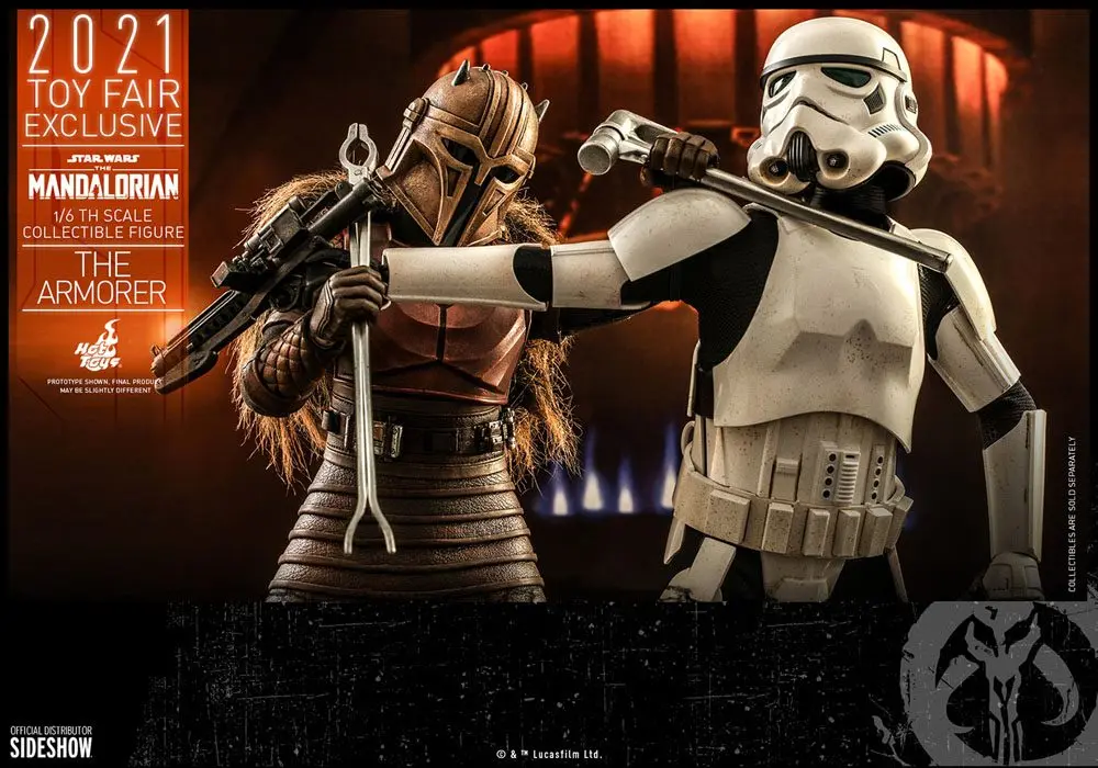 Star Wars The Mandalorian figurka akcji 1/6 The Armorer 2021 Toy Fair Exclusive 29 cm zdjęcie produktu