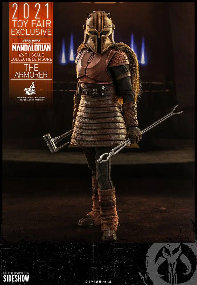 Star Wars The Mandalorian figurka akcji 1/6 The Armorer 2021 Toy Fair Exclusive 29 cm zdjęcie produktu