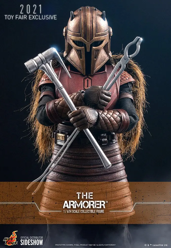 Star Wars The Mandalorian figurka akcji 1/6 The Armorer 2021 Toy Fair Exclusive 29 cm zdjęcie produktu